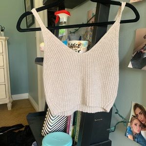 Knitted crop top